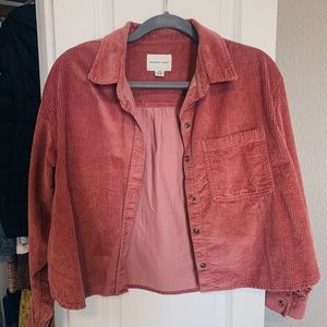 American Eagle Corduroy Cropped Jacket